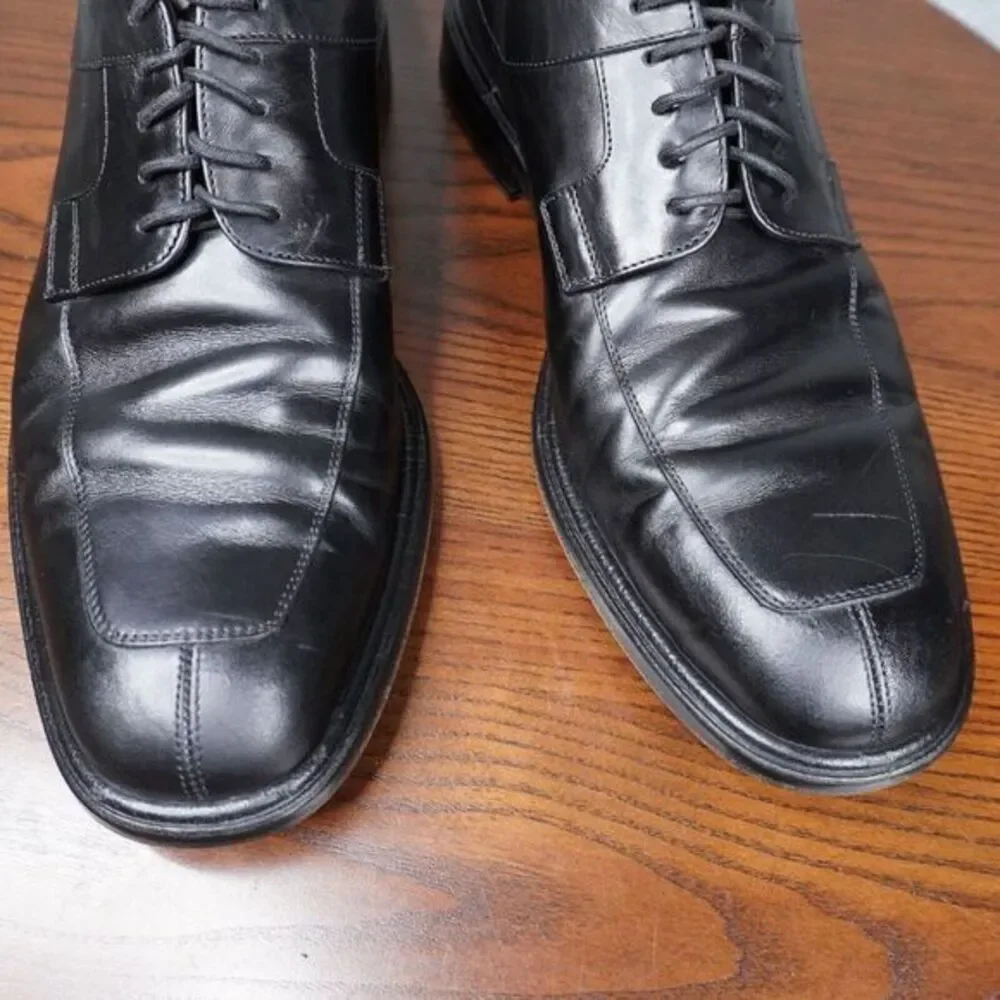 Mezland Delray‎ Shoes Mens 10M Black Leather Split Toe Derby Dress Oxford